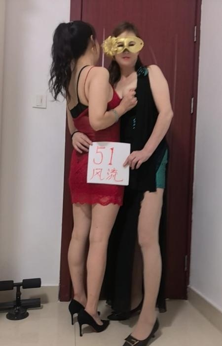 双飞两极品大长腿熟女-51